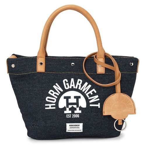 Horn garment denim tote bag - horn,